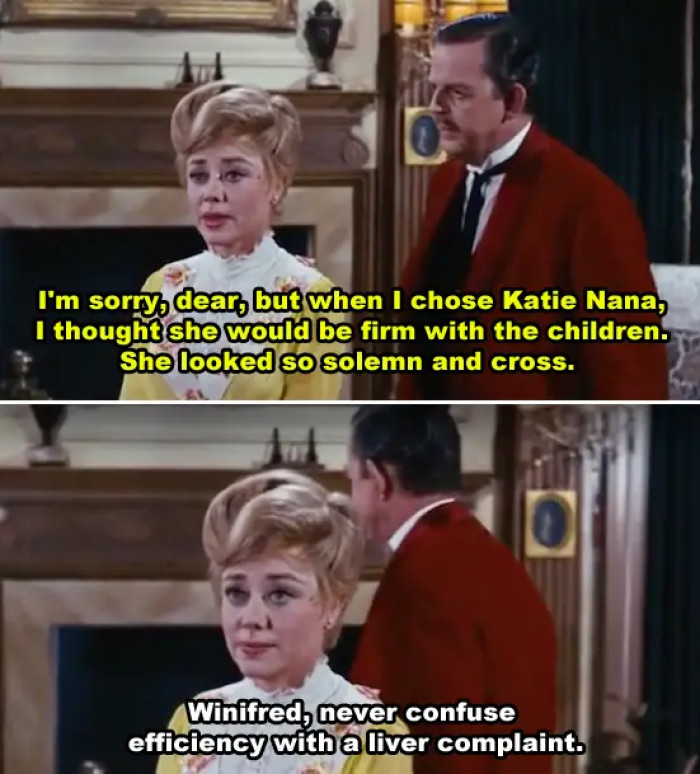 33. In Mary Poppins, when Mr. Banks ripped Winifred a new one