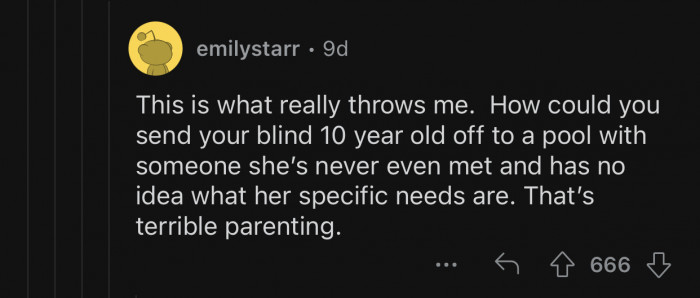 That's some terrible parenting on the mom's part.