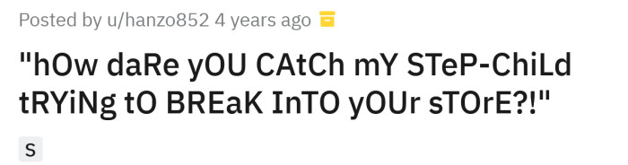 The Reddit user shared a story about an entitled stepfather.