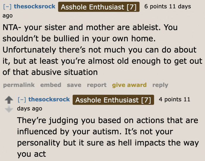 Once he becomes an adult, he can get out of this abusive home.