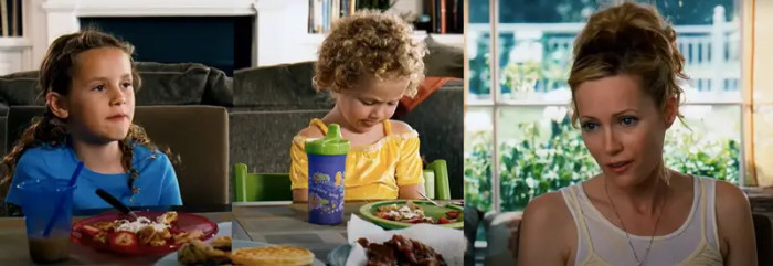 23. Leslie Mann and her daughters, Iris and Maude Apatow, in Knocked Up.