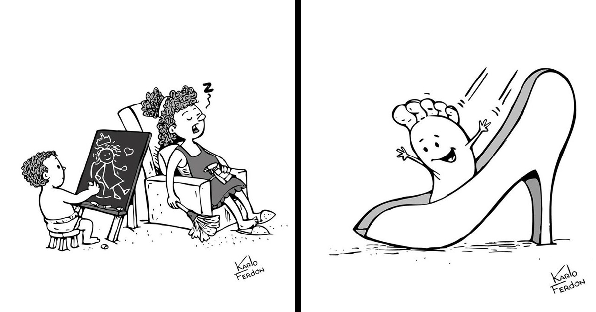 30 Crafted Silent Comics That Speak Volumes In Humor