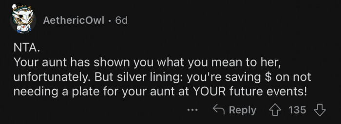 OP can also exclude her in the future.