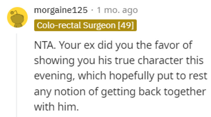 He showed his true colors