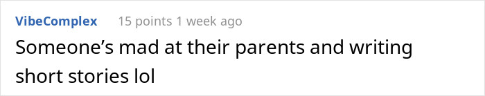 Some users believe it's the original poster's own story.