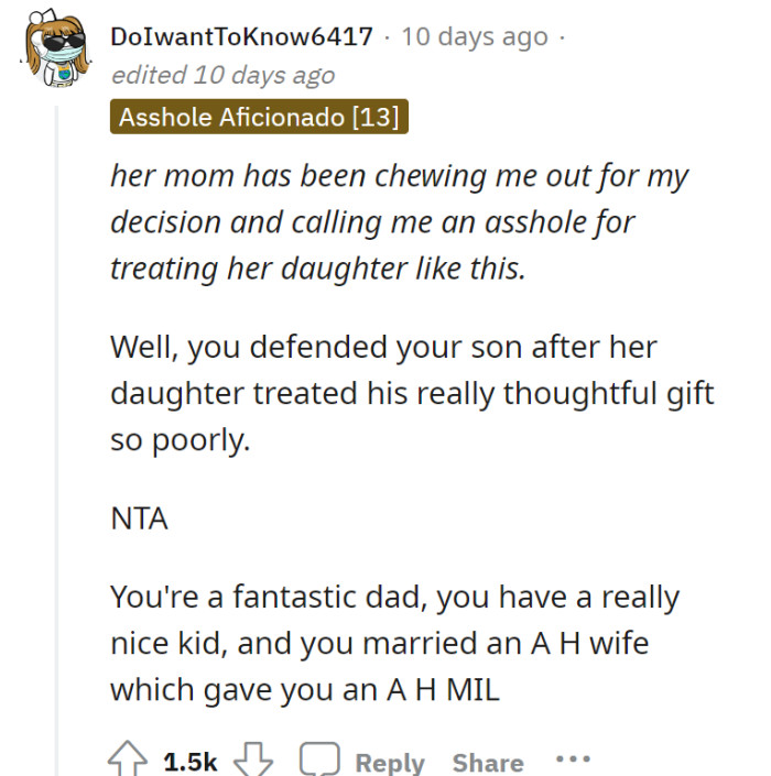 OP deserves the “best dad” ever award.