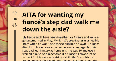 Deadbeat Dad Gets Rudely Rejected As Daughter Chooses Fiancé's Stepfather To Walk Her Down The Aisle