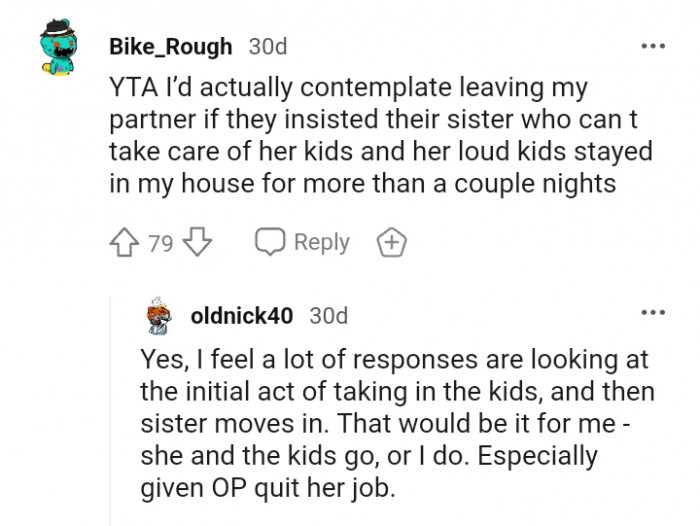 This Redditor would contemplate leaving their partner.