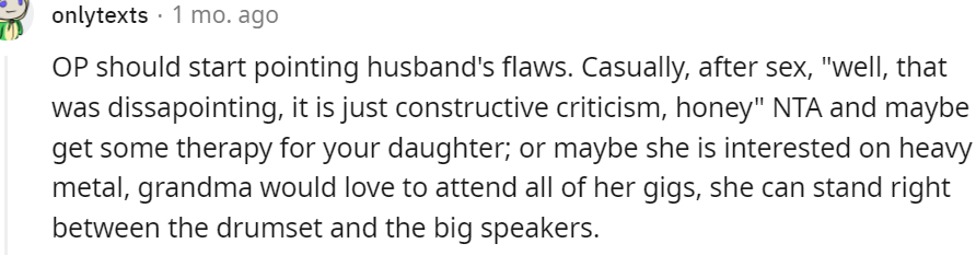 12. You should point out your husband's flaws