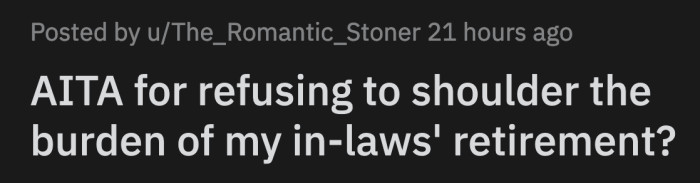 Their lifestyles do not match and OP has issues with his in-laws' hygiene