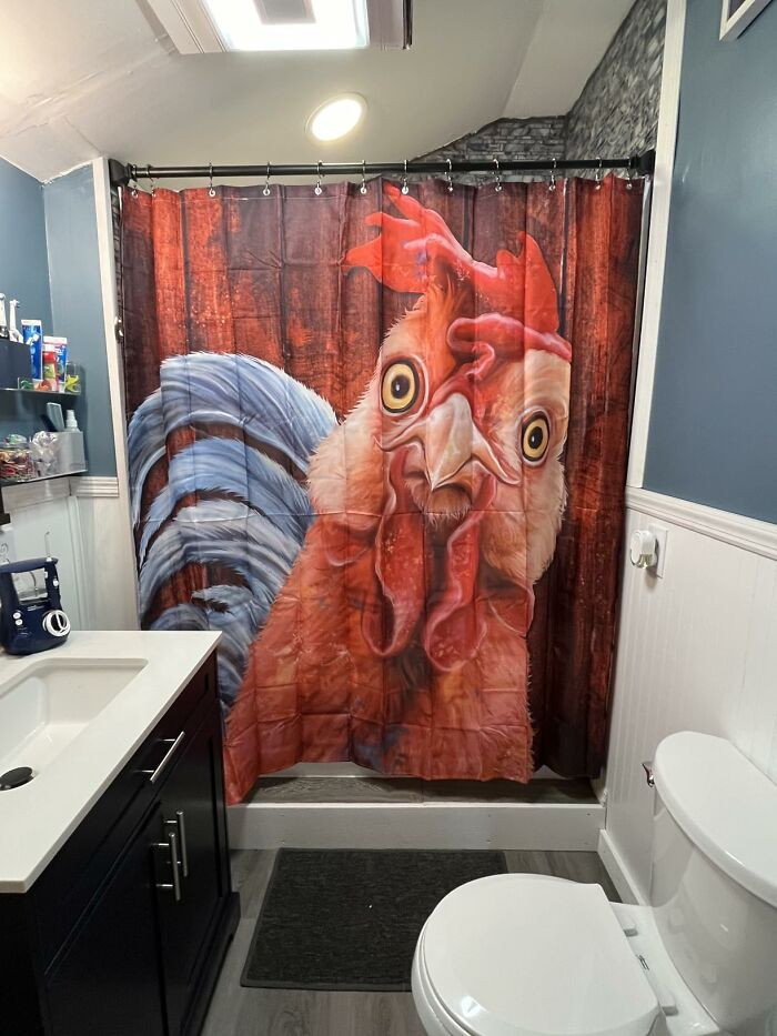 "Rooster Shower Curtain"