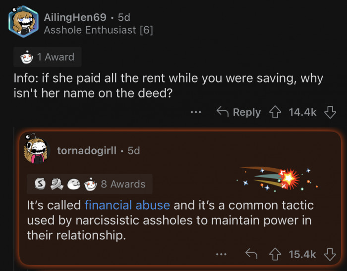 What OP did is called financial abuse.
