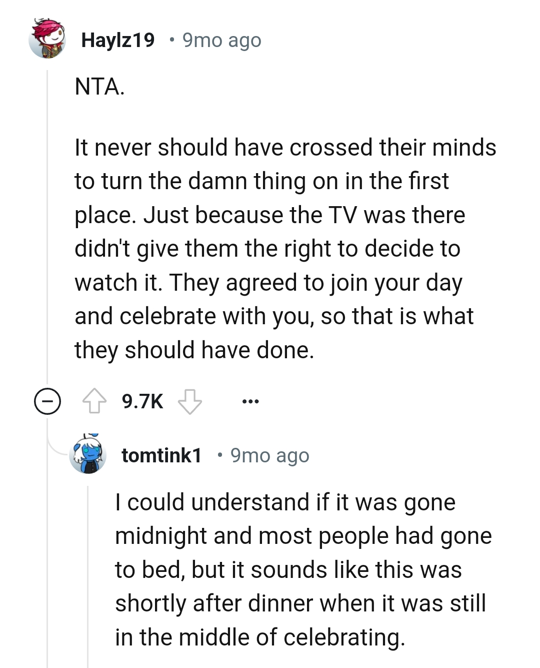 As usual, the comments rolled in and here are some of the most upvoted ones