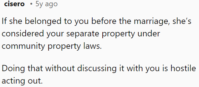 Taking that step without talking to OP is an act of hostility.