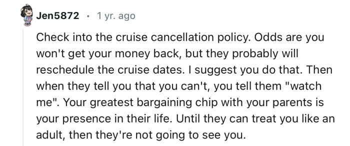 This Redditor has offered an excellent idea that might suit the couple