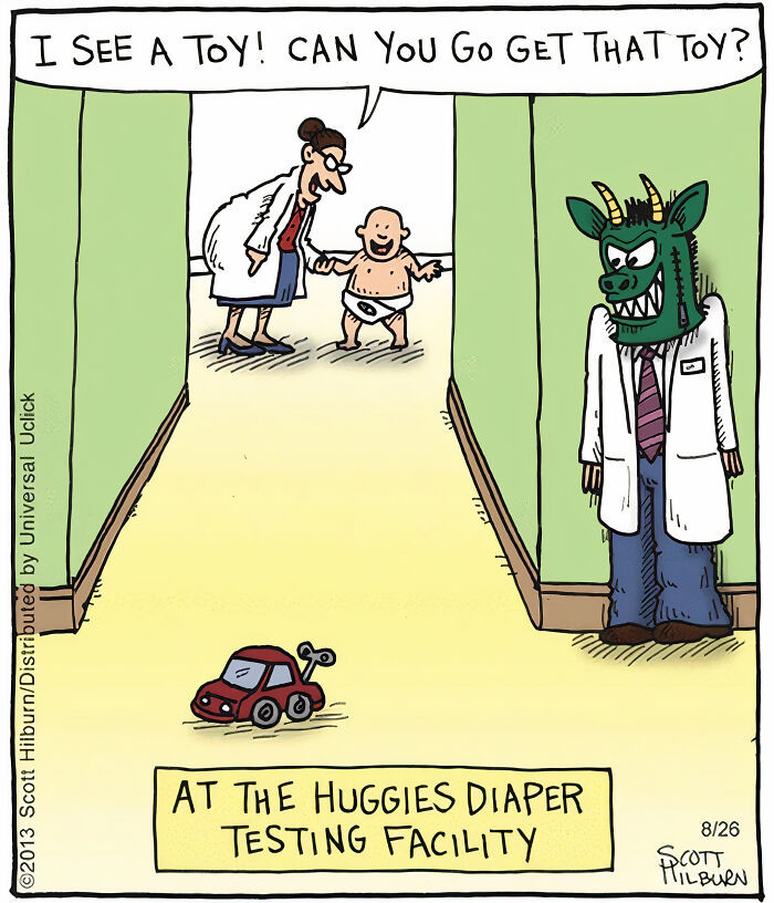 20. At the Huggies diapers testing facility