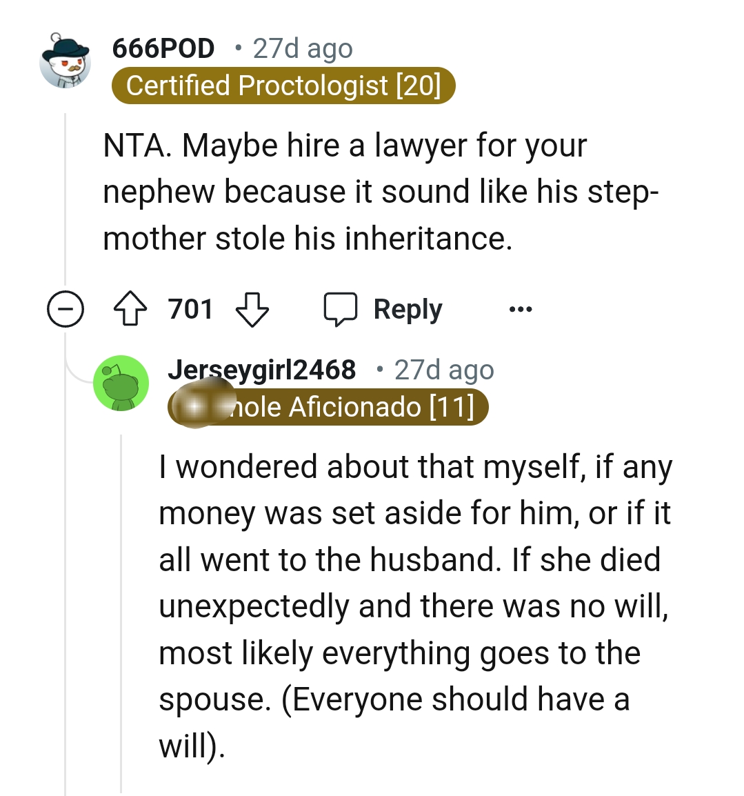 It Sounds Like Jane Stole Jeff's Inheritance