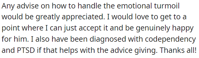 She's looking for guidance to cope with emotional struggles and find true happiness.