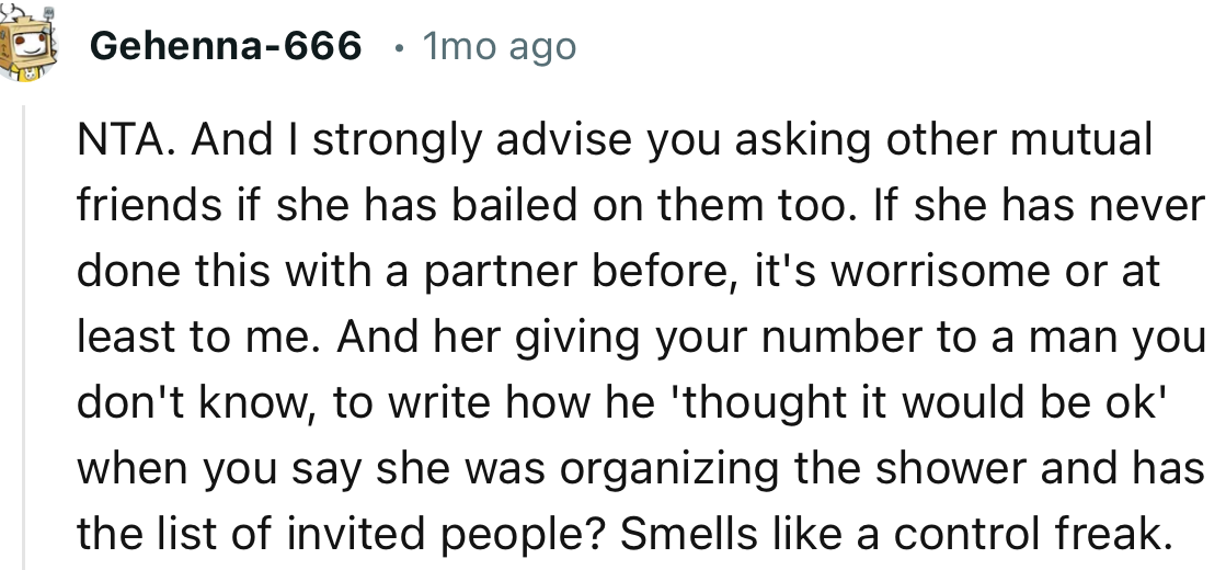 Probably Sara shouldn’t have given Ted OP’s number