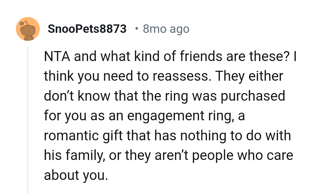 The OP needs to reassess