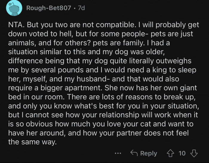 OP and his GF are just not compatible.