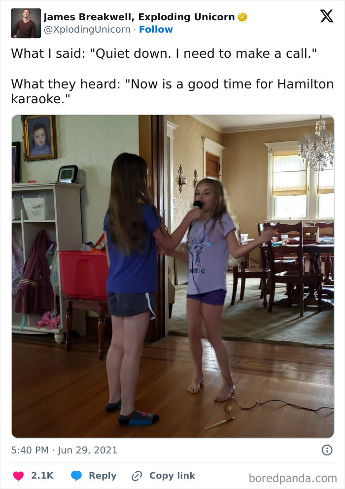 "It's Always A Good Time For Hamilton Karaoke"