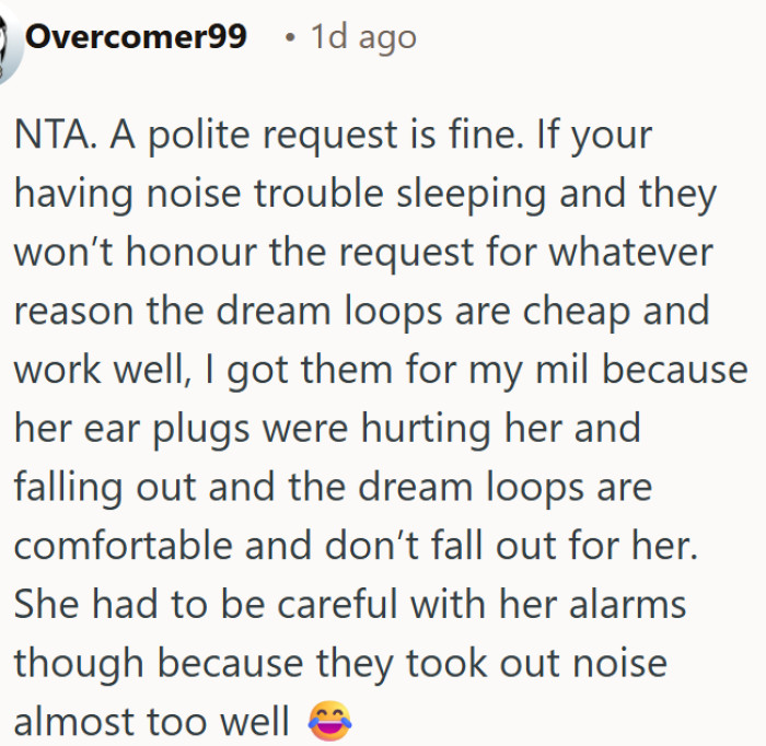 Losing sleep over noise, speaking up about it is the right call