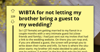 When A Wedding Guest Adds Himself A Plus One Without Permission