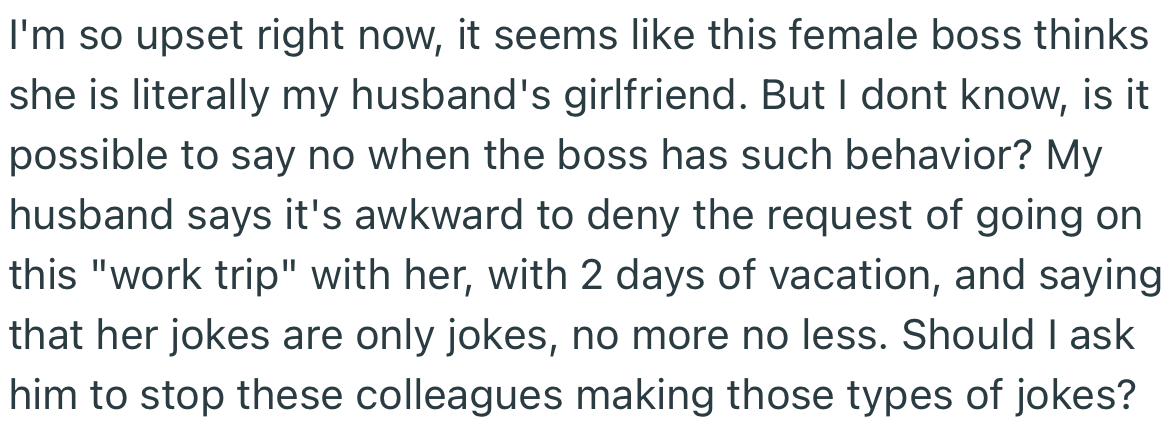 OP is contemplating how to handle the situation without making it escalate