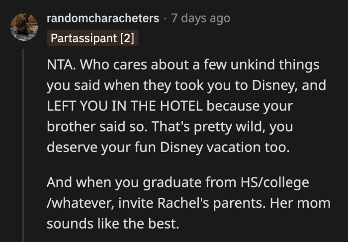 At least OP's life wasn't completely devoid of joy, thanks to her best friend and her mom.