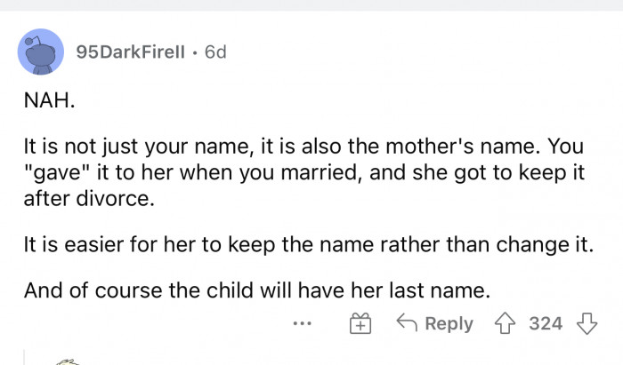 It's both of their names now, right? I mean, that's technically the point of changing it when you get married.