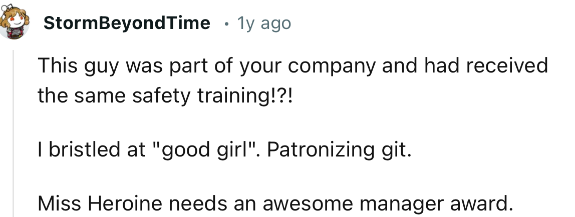 “Miss Heroine needs an awesome manager award.”