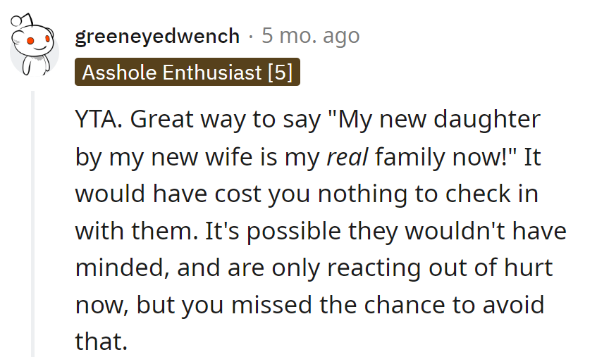 Oops, unintentional 'new family, who dis?' move with the toy handoff. Forgot to check family allegiance status.