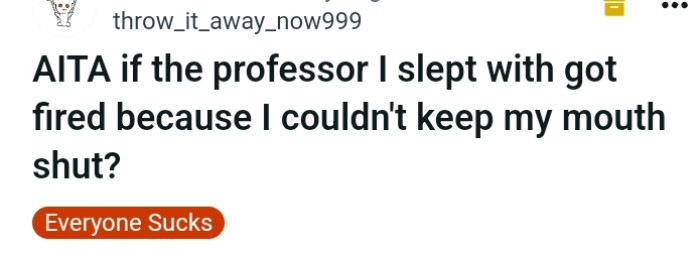 The OP pens down the headline