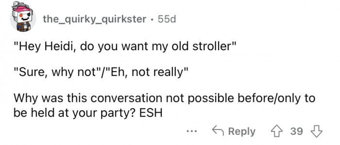 You could have asked her first.