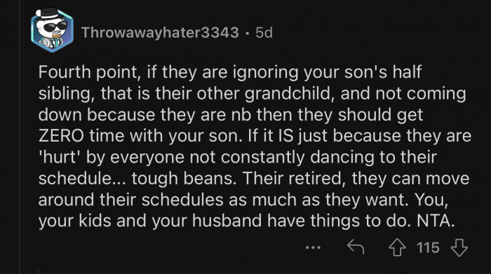 Op cannot keep adjusting her schedule to fit her in-laws'.