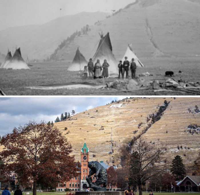 "University Of Montana ~150 Years Apart"