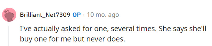 Her mom's promises to buy a pregnancy test seem like a never-ending cliffhanger.