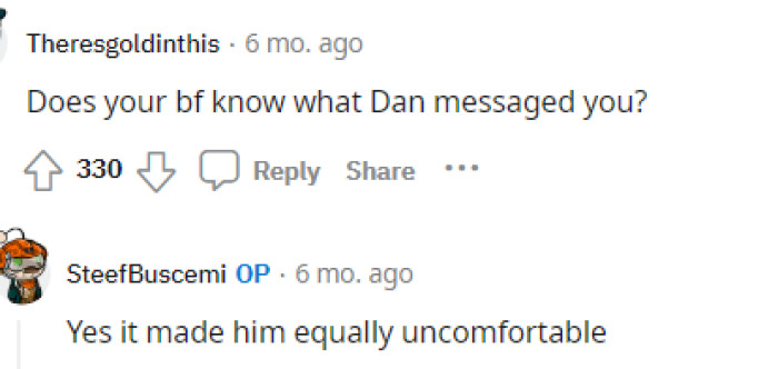 This is the thing that many of us want to know because it's definitely a huge deal if he feels some type of way, which she said that he does.