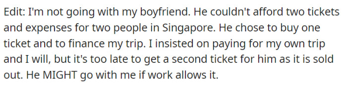 A follow-up from OP: