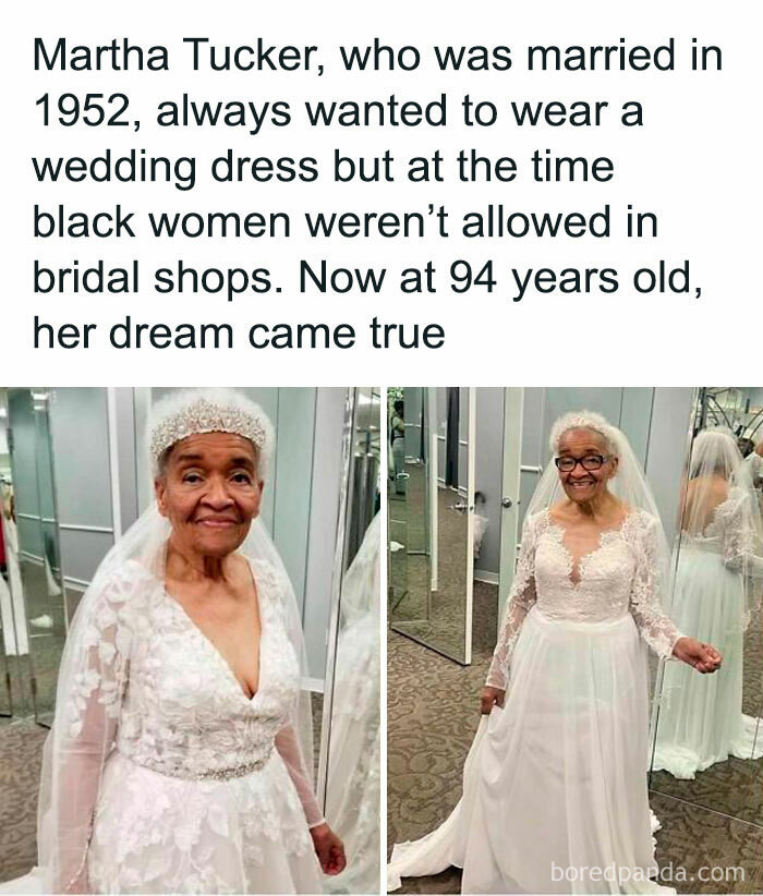 7. She is one of the most beautiful brides we've seen. Look at her smile in that dress.