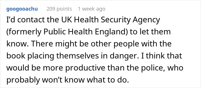 Others suggested raising this concern with a national health organization.