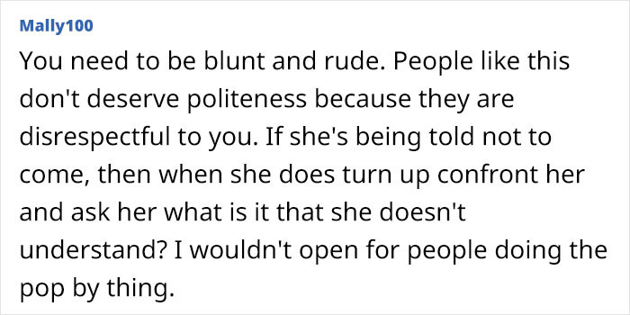 Just don't open the door.