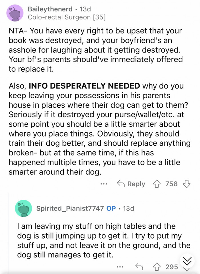 8. Training the dog is a basic requirement before having one in the house.