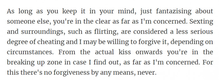 25. Fantasizing about someone else