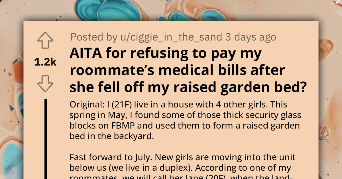 Redditor's Garden Bed Causes Accident In Shared Compound, Sparking Bitter Dispute Over Medical Expenses