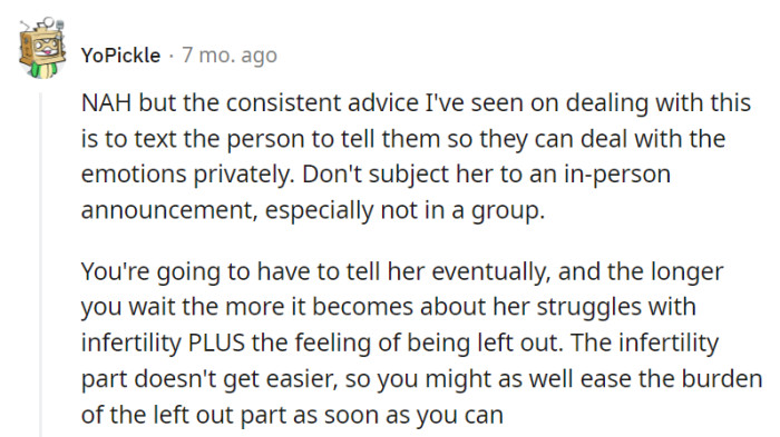 Why not text first and make it easier to digest?