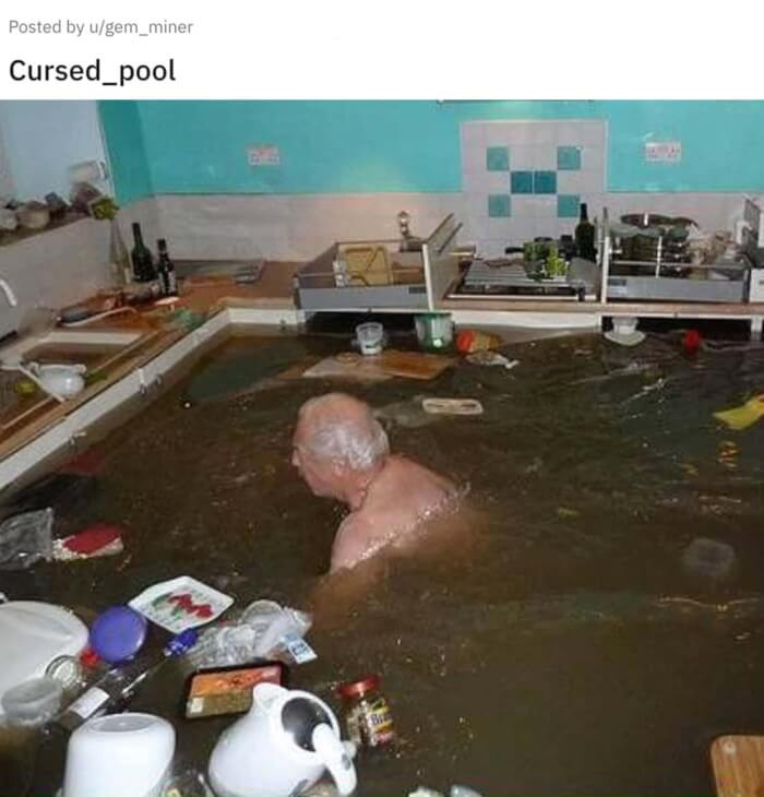 12. Well, if you're flooded, then maybe just adapt to the situation, right?