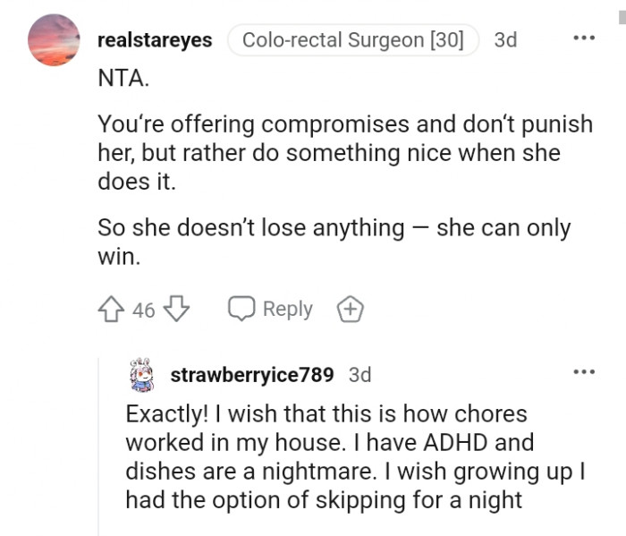 She doesn't lose anything, just winning