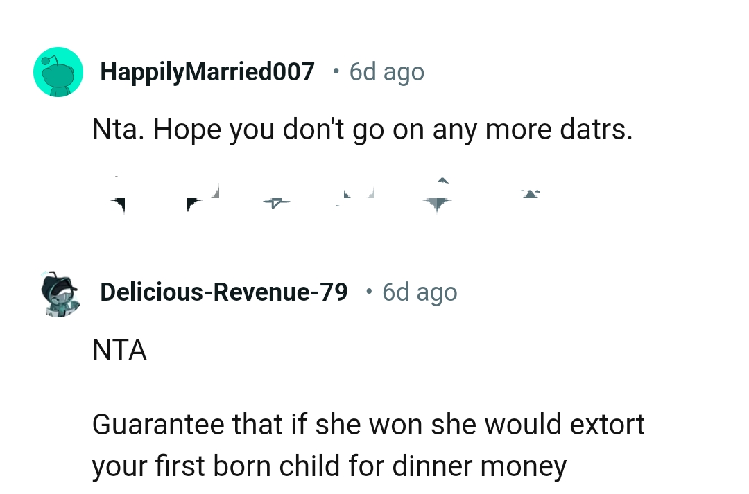 The OP should not be going on any more dates